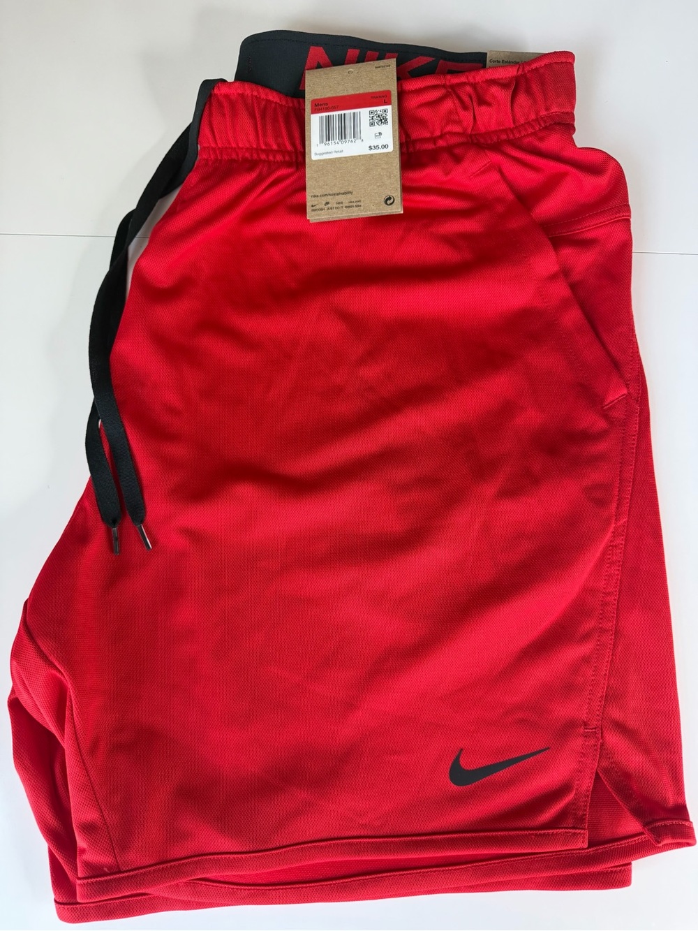 Nike Totality Dri-FIT 7” Training Shorts Red Black Men’s Large NWT